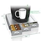 Mind Reader 'Anchor' Coffee Pod Triple Drawer, 36 Capacity, Silver (TRAY6-SIL)