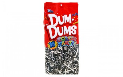 Dum Dums Color Party Lollipops, Black Cherry, 12.8 oz., 2/Pack (211-00062)
