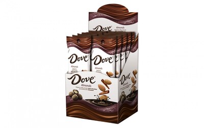 DOVE Almonds Dipped in Dark Chocolate and Dusted with Cinnamon 1.6 Ounce Packs, 10 Count (365457)