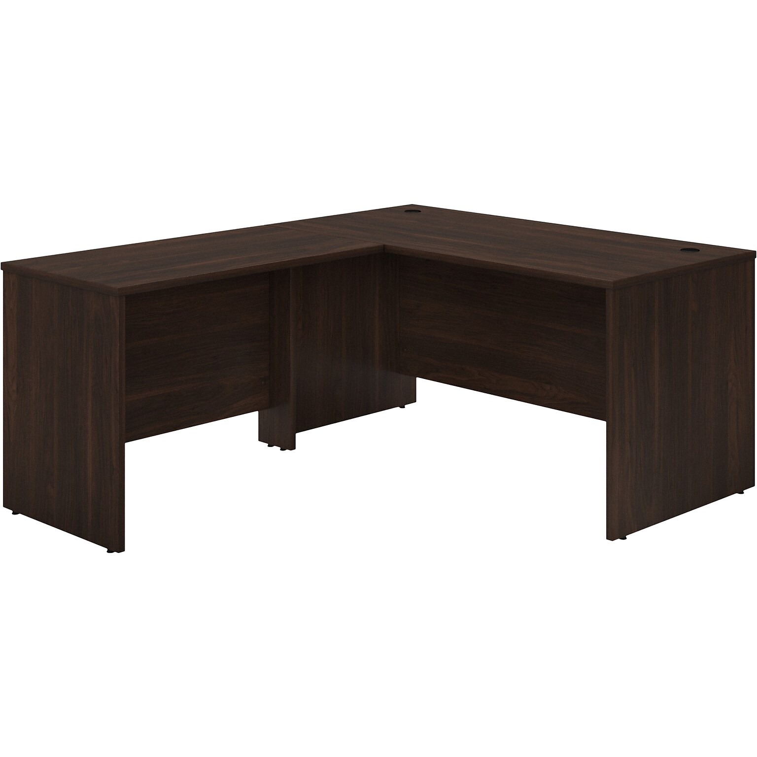 Bush Business Furniture Studio C 60W L Shaped Desk with 42W Return, Black Walnut (STC050BW)