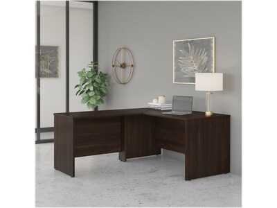 Bush Business Furniture Studio C 60"W L Shaped Desk with 42W Return, Black Walnut (STC050BW)