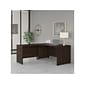 Bush Business Furniture Studio C 60" W L Shaped Desk with 42" W Return Bundle, Black Walnut (STC050BW)