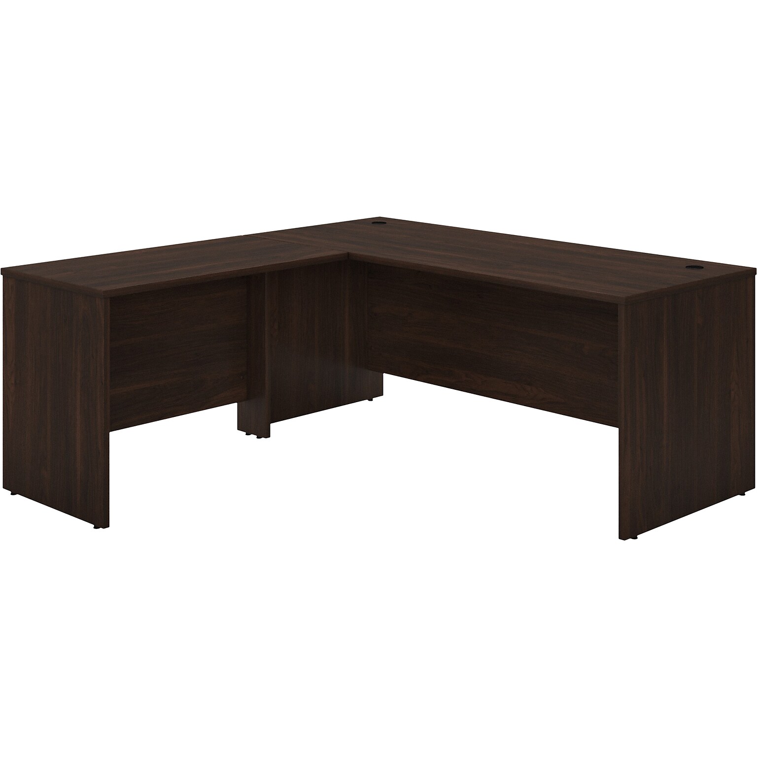 Bush Business Furniture Studio C 72W L Shaped Desk with Return, Black Walnut (STC049BW)