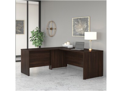 Bush Business Furniture Studio C 72"W L Shaped Desk with Return, Black Walnut (STC049BW)