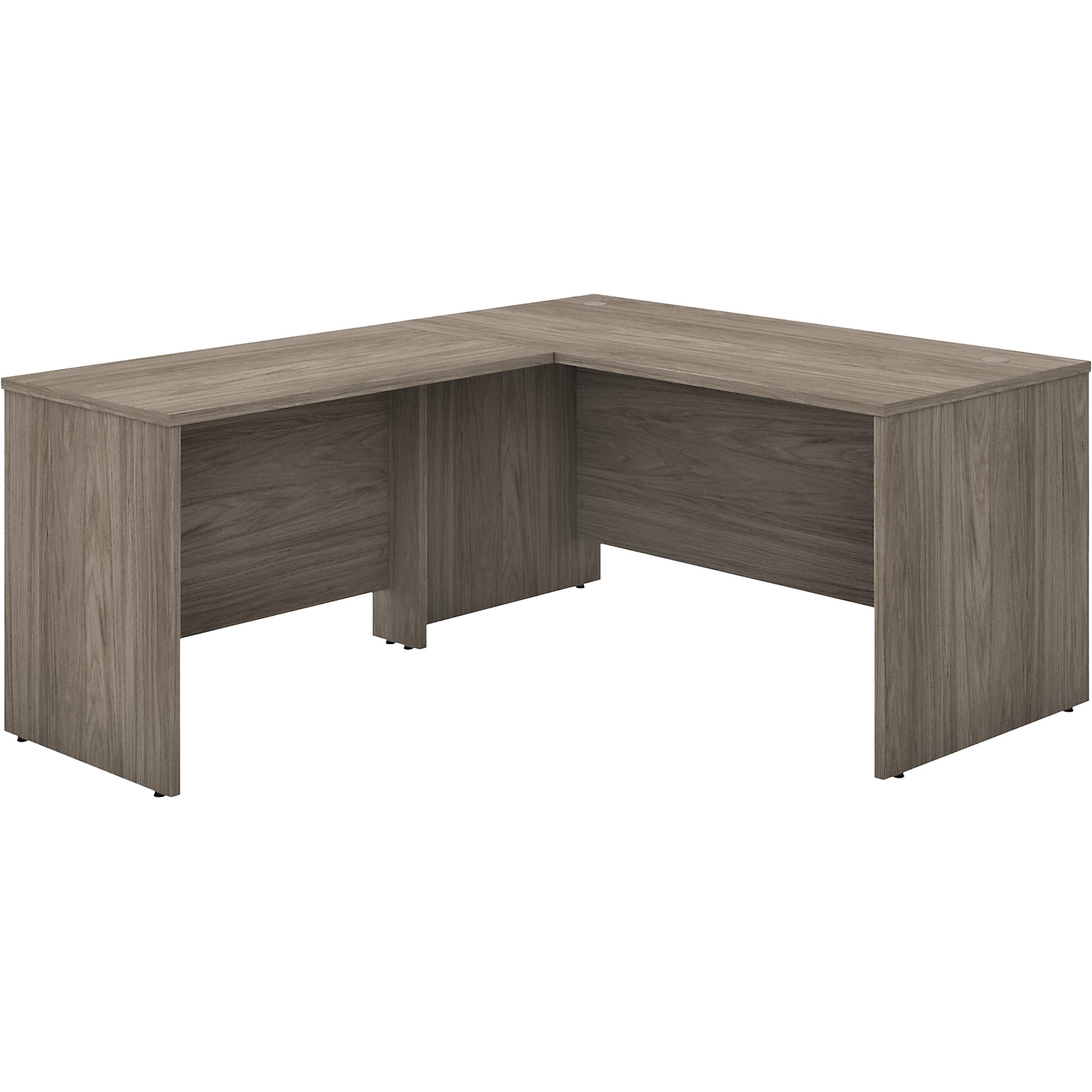 Bush Business Furniture Studio C 60W L Shaped Desk with 42W Return, Modern Hickory (STC050MH)