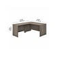 Bush Business Furniture Studio C 60"W L Shaped Desk with 42W Return, Modern Hickory (STC050MH)
