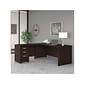 Bush Business Furniture Studio C 72"W L Shaped Desk with Mobile File Cabinet and Return, Black Walnut (STC007BWSU)