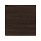 Bush Business Furniture Studio C 72.8"H 5-Shelf Bookcase with Doors, Black Walnut Laminated Wood (STC015BW)