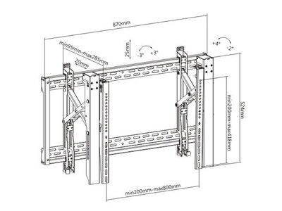 Mount-It! Pro Classic Series Tilt Wall TV Mount, 154 Lbs. Max. (MI-20414)