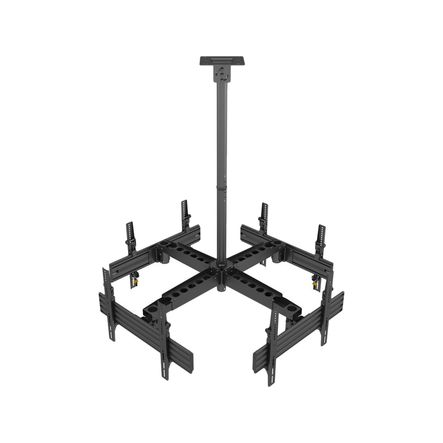 Mount-It! Pro Four-Screen Tilt and Swivel Ceiling TV Mount for 46 to 65 TVs (MI-20121)
