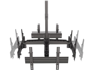 Mount-It! Pro Four-Screen Tilt and Swivel Ceiling TV Mount for 46 to 65 TVs (MI-20121)