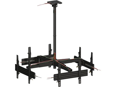Mount-It! Pro Four-Screen Tilt and Swivel Ceiling TV Mount for 46" to 65" TVs (MI-20121)