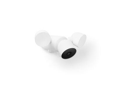 Google Nest GA02411-US Outdoor Camera and Floodlight with Motion Detection and Night Vision, White