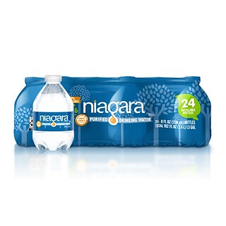 Purified Bottled Water, 8 oz Bottle, 24 Bottles/Carton, 168 Cartons/Pallet Purified Bottled Water, 8 oz Bottle, 24 Bottles/Carton, 168 Cartons/Pallet