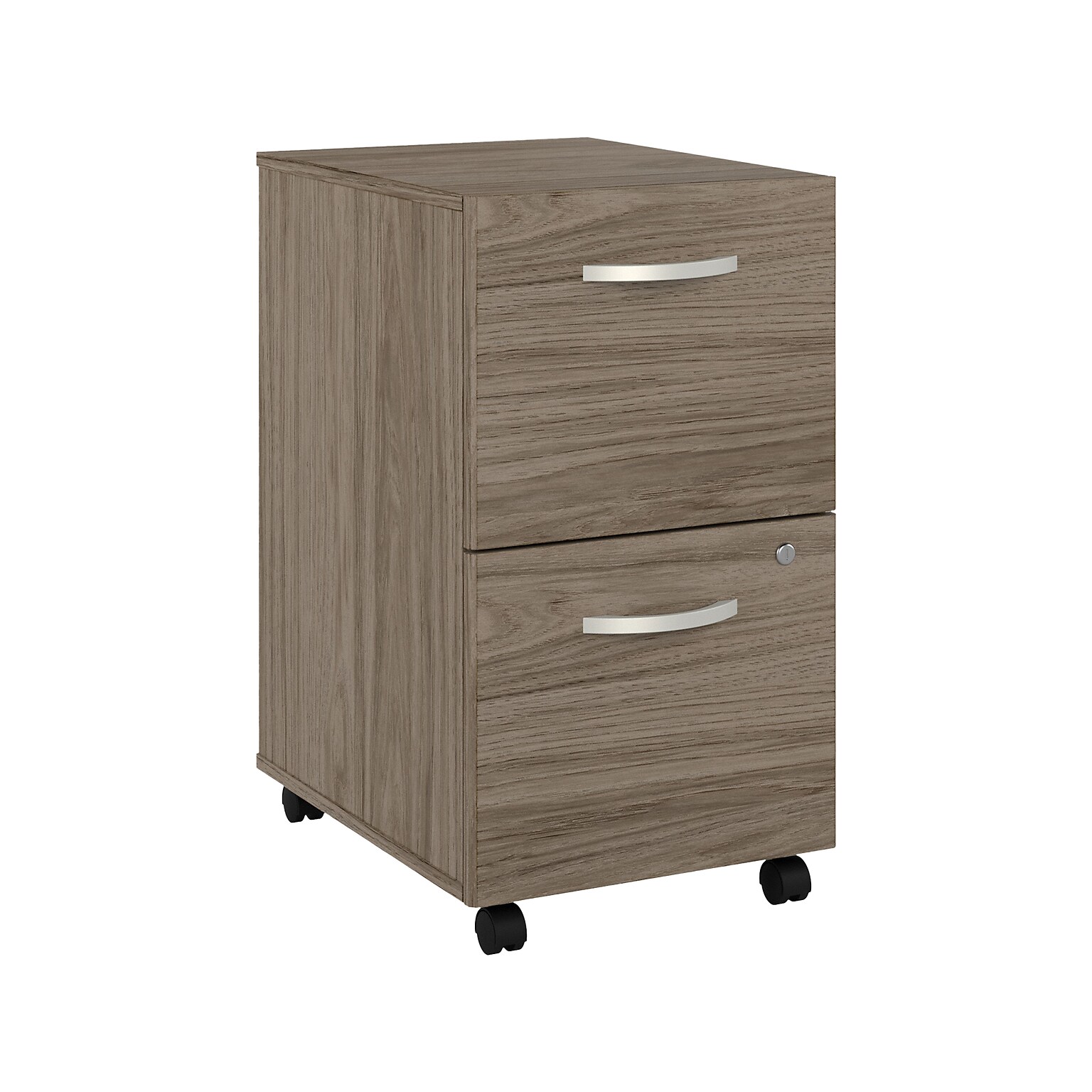 Bush Business Furniture Studio C 2-Drawer Mobile Vertical File Cabinet, Letter/Legal Size, Lockable, Modern Hickory (SCF116MHSU)