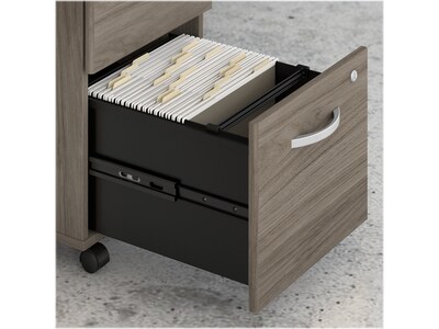 Bush Business Furniture Studio C 2-Drawer Mobile Vertical File Cabinet, Letter/Legal Size, Lockable, Modern Hickory (SCF116MHSU)