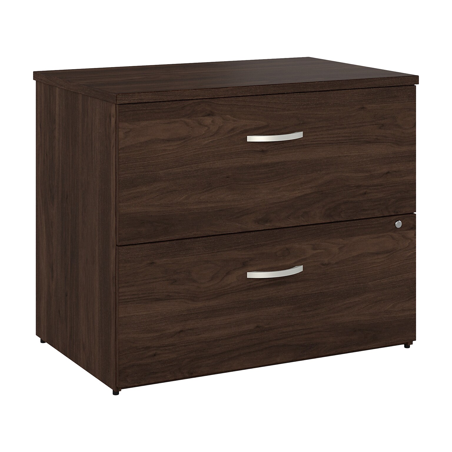 Bush Business Furniture Studio C 2 Drawer Lateral File Cabinet, Black Walnut (SCF136BWSU)