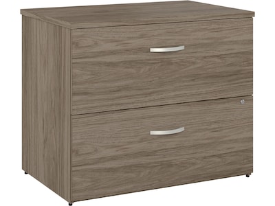 Bush Business Furniture Studio C 2 Drawer Lateral File Cabinet, Modern Hickory (SCF136MHSU)