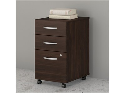 Bush Business Furniture Studio C 3-Drawer Mobile Vertical File Cabinet, Letter/Legal Size, Lockable,