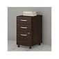 Bush Business Furniture Studio C 3-Drawer Mobile Vertical File Cabinet, Letter/Legal Size, Lockable, Black Walnut (SCF216BWSU)