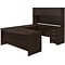 Bush Business Furniture Studio C 72W U Shaped Desk with Hutch and Mobile File Cabinet, Black Walnut