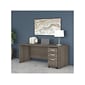 Bush Business Furniture Studio C 72"W Office Desk with Mobile File Cabinet, Modern Hickory (STC013MHSU)