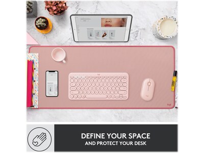 Logitech Studio Non-Skid Mouse Pad, Dark Rose (956-000048)