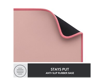 Logitech Studio Series Non-Skid Mouse Pad, Dark Rose (956-000048)