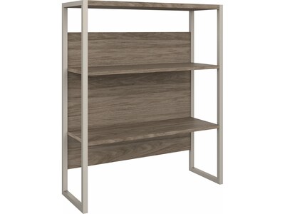 Bush Business Furniture Hybrid 36 W Desktop Hutch, Modern Hickory (HYH236MH)