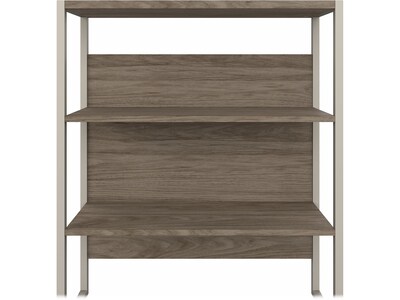 Bush Business Furniture Hybrid 36 "W Desktop Hutch, Modern Hickory (HYH236MH)