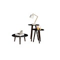 Manhattan Comfort Carmine End Tables Set, Black (206AMC95)