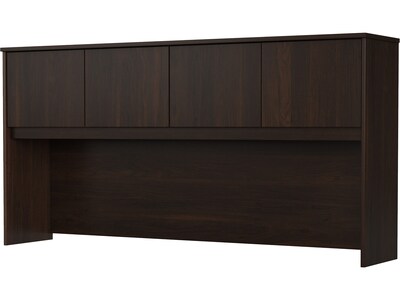 Bush Business Furniture HybridY 71 W Desktop Hutch, Black Walnut (HYH172BW-Z)