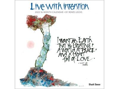 2022 Brush Dance Live with Intention 12 x 12 Monthly Wall Calendar (9781975441975)
