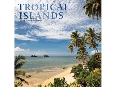 2022 Plato Tropical Islands 12 x 12 Monthly Wall Calendar (9781975440121)