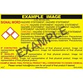 HCL Ferrous Chloride GHS Chemical Label, 2 x 3, Adhesive Vinyl, Yellow/Black, 25 Pack (GH304990023)