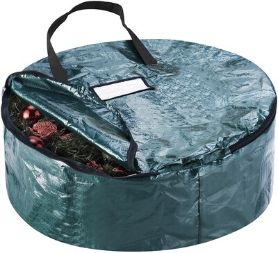 Elf Stor Green Wreath Storage Bag, 24" x 7" (ES1039)