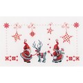 Vervaco 11 x 6.75 14 Count Christmas Elves On Aida Counted Cross Stitch Kit (V0154476)