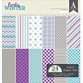 Authentique Paper Frosty Winter Double-Sided Cardstock Pad, 12 x 12, 24/Pkg (FWN009)