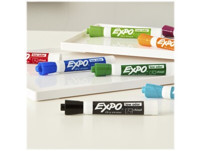 Expo Dry Erase Markers, Assorted Tips, Assorted Colors, 8/Pack(1930717)