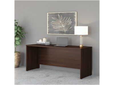 Bush Business Furniture Studio C 72W Credenza Desk, Black Walnut (SCD372BW-Z)