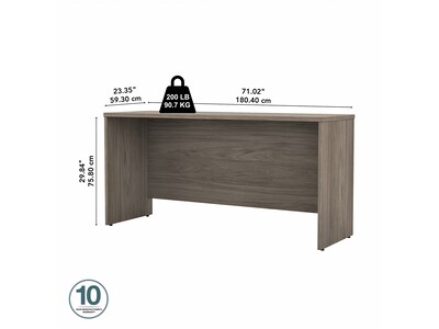 Bush Business Furniture Studio C 72" W Credenza Desk, Modern Hickory (SCD372MH-Z)