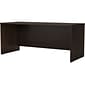 Bush Business Furniture Studio C 72"W Computer Desk, Black Walnut (SCD272BW)