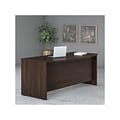 Bush Business Furniture Studio C 72W Bow Front Desk, Black Walnut (SCD172BW)