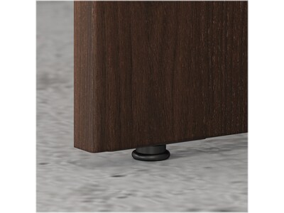 Bush Business Furniture Studio C 72"W Bow Front Desk, Black Walnut (SCD172BW)
