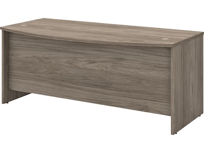 Bush Business Furniture Studio C 72W Bow Front Desk, Modern Hickory (SCD172MH)