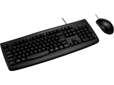 Kensington Pro Fit Keyboard and Optical Mouse Combo, Black (K70316US)