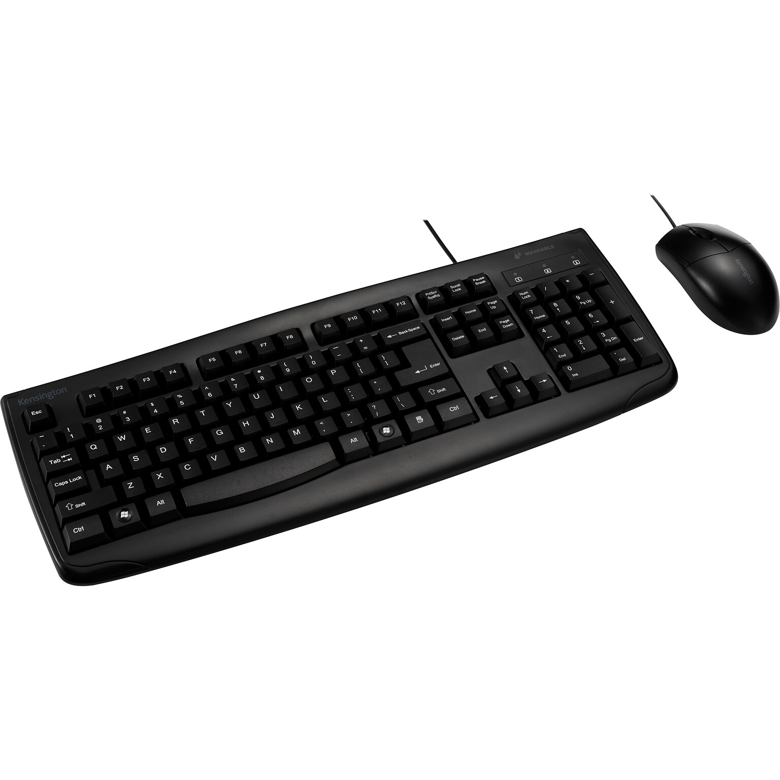 Kensington Pro Fit Keyboard and Optical Mouse Combo, Black (K70316US)