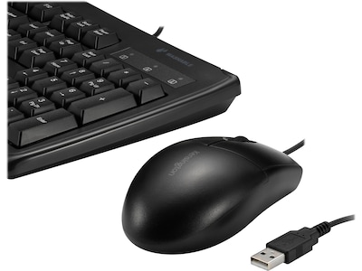 Kensington Pro Fit Keyboard and Optical Mouse Combo, Black (K70316US)