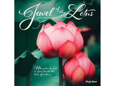 2022 Brush Dance Jewel of the Lotus 12 x 12 Monthly Wall Calendar (9781975441395)