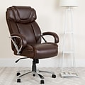 Flash Furniture HERCULES Series Ergonomic LeatherSoft Swivel Big & Tall Executive Office Chair, Brow